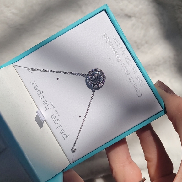 Paige Harper Swarovski Crystal Halo Necklace - Picture 1 of 7